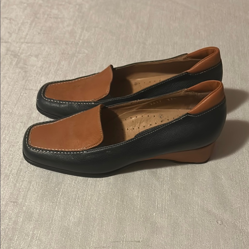Giorgio Famponi Black and Brown Loafers - Picture 2 of 6